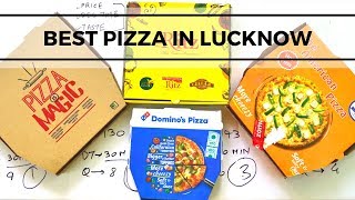 Best Pizza In Lucknow | Fastest Delivery | Dominos vs Pizza Hut | luckyynow