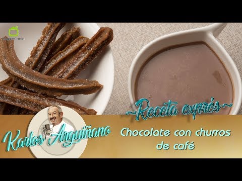 Receta de Chocolate con churros de café por Eva Arguiñano