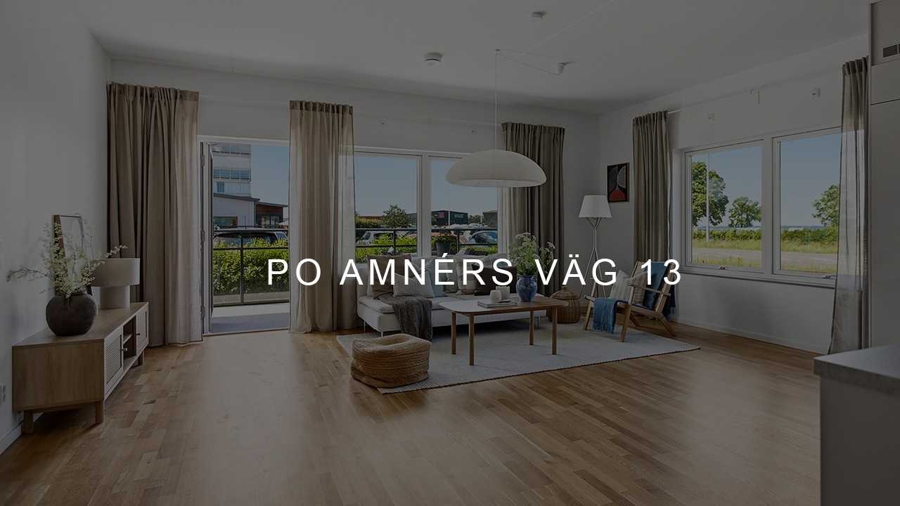 3 rum Lägenhet på PO Amnérs väg 13 Borgholm Borgholms kommun - video