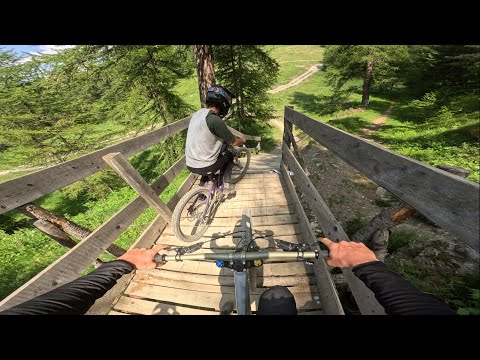 Flow lap at les Orres Bike Park w/Olivier Cuvet
