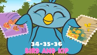 Toddler learning videos | Bird and Kip: 34-35-36