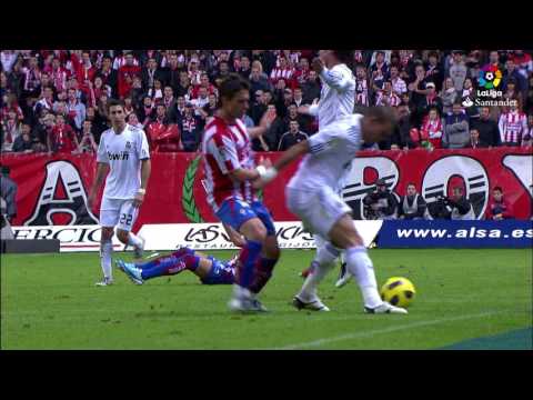 Resumen de Sporting de Gijón vs Real Madrid (0-1) 2010/2011