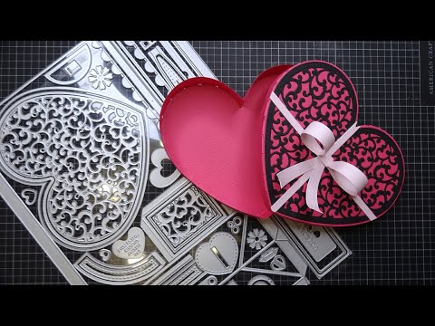 Tonic Studios Showcase Launch: Sweetheart Trio Die Set review & Heart-Shaped Gift Box Tutorial!