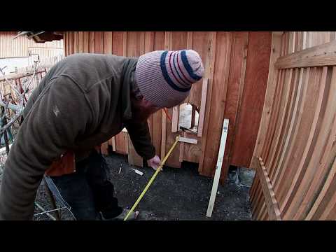 Projekt Hühnerstall - Schiebetüren