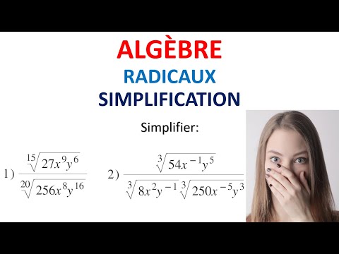 103: ALGÈBRE: Radicaux (simplification)