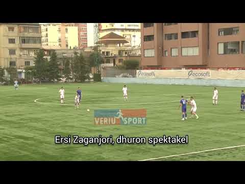 Talenti shkodran, Ersi Zaganjori dhuron spektakël. Gol dhe shtyll në dy gjuajte radhazi nga distanca