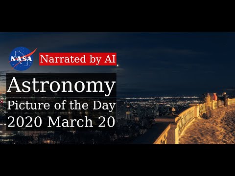 APOD: 2020-03-20 - Morning, Planets, Moon and Montreal (Narrated by Brian)