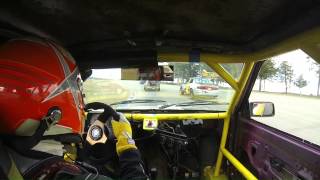 2013 24 Hours of Lemons- Close call with stopped traffic