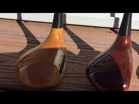 Nice shots of great Classic persimmon woods, MacGregor and Wood Bros