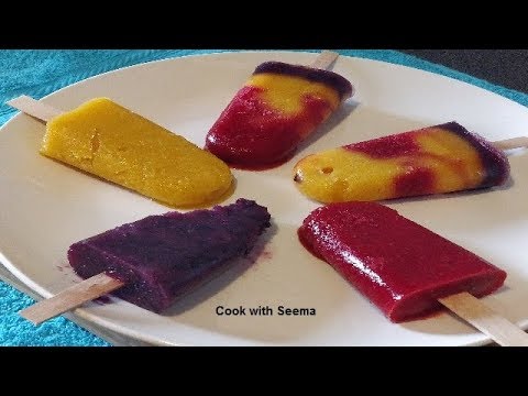 Homemade Popsicles | 5 Different Frozen Summer Treat | Icecream recipe for Kids