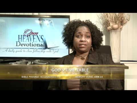 Open Heavens Reflections 2 June 2016 - God's Time-Table