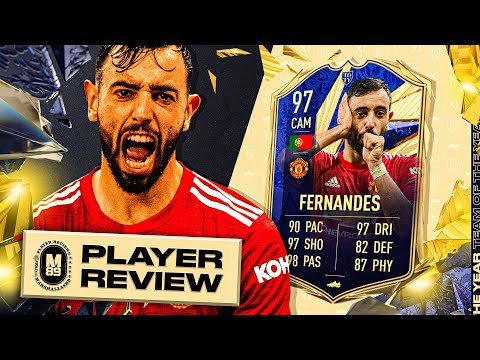 97 TOTY BRUNO FERNANDES PLAYER REVIEW! | TEAM OF THE YEAR FERNANDES REVIEW | FIFA 21 Ultimate Team