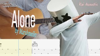 Download lagu Alone(Marshmello) | Fingerstyle Guitar Tutorial TAB & Chords & Lyrics mp3 Download lagu Alone(Marshmello) | Fingerstyle Guitar Tutorial TAB & Chords & Lyrics mp3