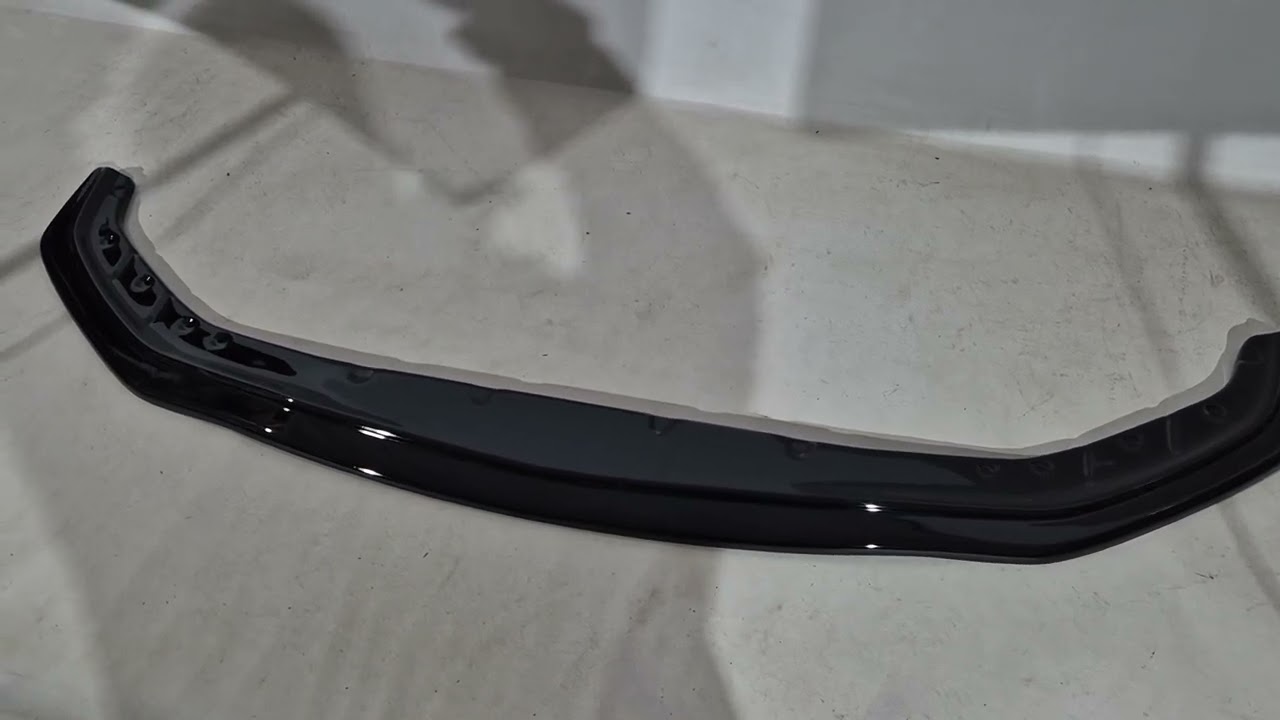 Передня Lip накладка DPT V-2 (2017-2020, чорний глянець) Video 1