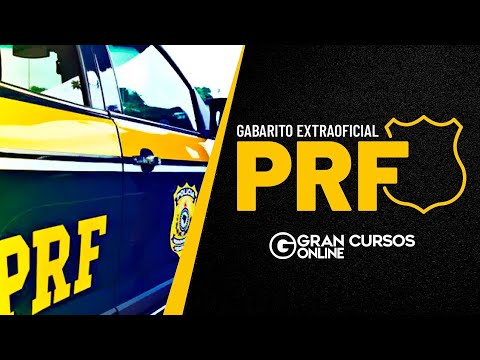 Concurso PRF: Gabarito Preliminar e Correção da prova | AO VIVO