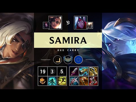 Samira ADC vs Varus: Quadra Kill, Legendary - EUW Challenger Patch 25.S1.2