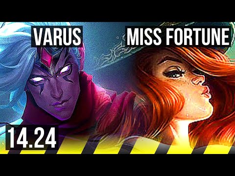 VARUS & Zac vs MISS FORTUNE & Annie (ADC) | 9/0/5, Legendary | KR Master | 14.24