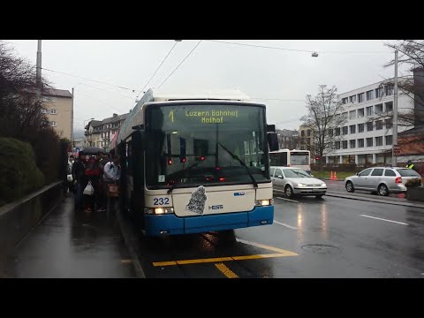 VBL HESS Lightram 3 Linie 1 Maihof - Obernau Wende Kupferhammer