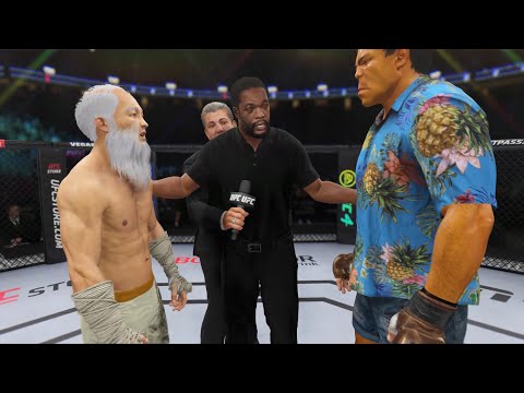 UFC 4 - Old Bruce Lee vs. Aloha Hulk - Original Fighters 🔥🐲