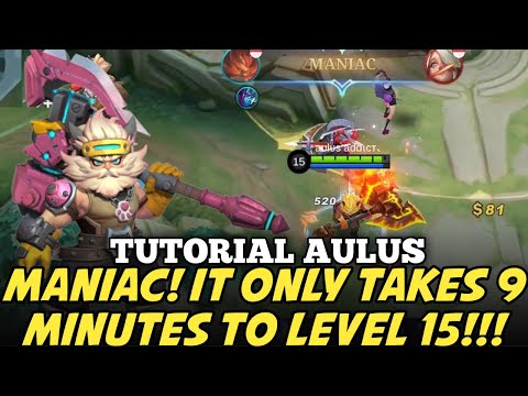 MANIAC!!! LEVEL 15 TAKES ONLY 9 MINUTES!!! THIS IS HOW TO FAST FARMING AULUS! | TUTORIAL AULUS 2023