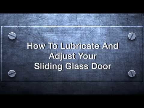 image-How do you stop a sliding glass door from squeaking?