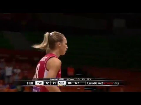 Nevena Jovanovic - decisive three-point shot vs Slovakia