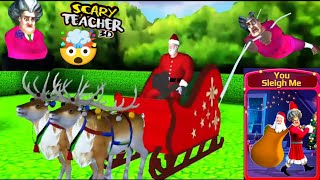 Scary Teacher 3D 2026 | You Sleigh Me               Christmas Event 😂| New Mission Gamplay 