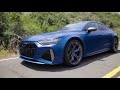 Driving Footage Audi RS 7 Sportback Performance In Ascari Blue Metallic