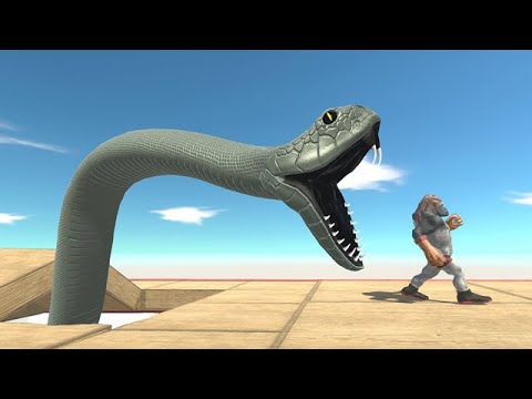 Run and Try to Avoid Black Mamba - Animal Revolt Battle Simulator