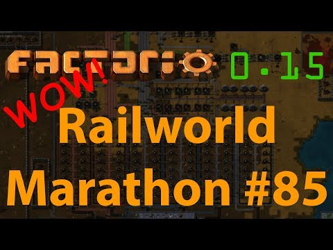 Factorio Railworld Marathon #85 - more science optimization