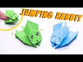 Easy Origami Jumping Rabbit || Craft paper Bunny can JUMP