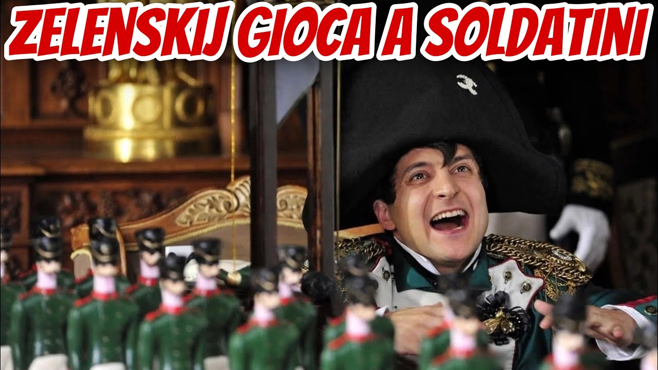 Zelenskij gioca a soldatini.