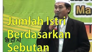 Download lagu Jumlah Istri berdasarkan Sebutan - KH Anwar Zahid mp3 Download lagu Jumlah Istri berdasarkan Sebutan - KH Anwar Zahid mp3