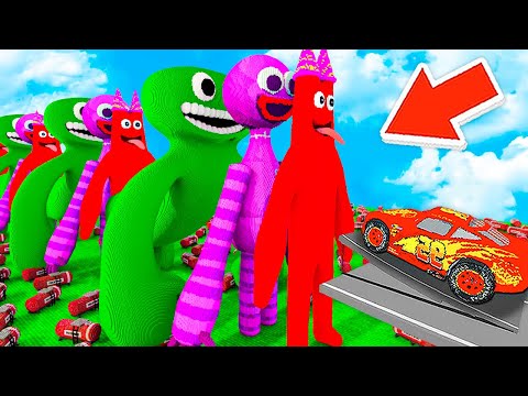 CARS vs BANBAN, MR.SMILEY, Jumbo Josh (Teardown Mods)