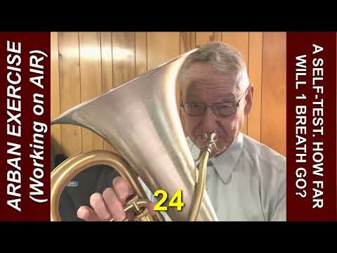 Euphonium Breath Control: Arban Excercise. (Also for Baritone Horn, Trombone, Tuba, Cornet, Trumpet)