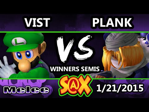S@X - Vist (Luigi) Vs. Plank (Sheik) SSBM Winners Semis - Melee