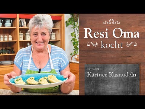 Resi Oma kocht - Nudelteig in Form von Kärntner Kasnudln