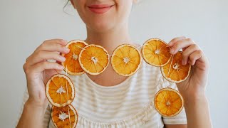 Dried Orange Christmas Garland | Nature Inspired Decoration | Easy Tutorial