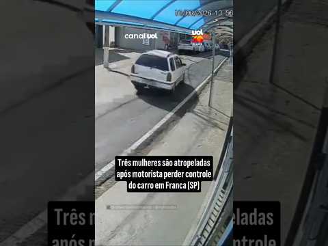 Mulher fica prensada após motorista perder controle de veículo em Franca (SP)