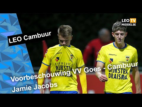 Voorbeschouwing VV GOES - Cambuur: Jamie Jacobs