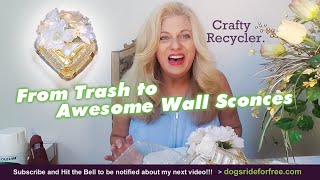 How to make wall sconces from trash