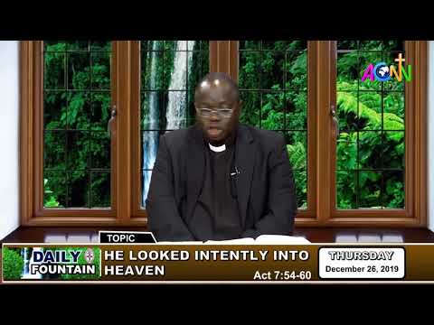 DAILY FOUNTAIN OF DECEMBER 26, 2019 - VEN. SUNDAY S. WUSA