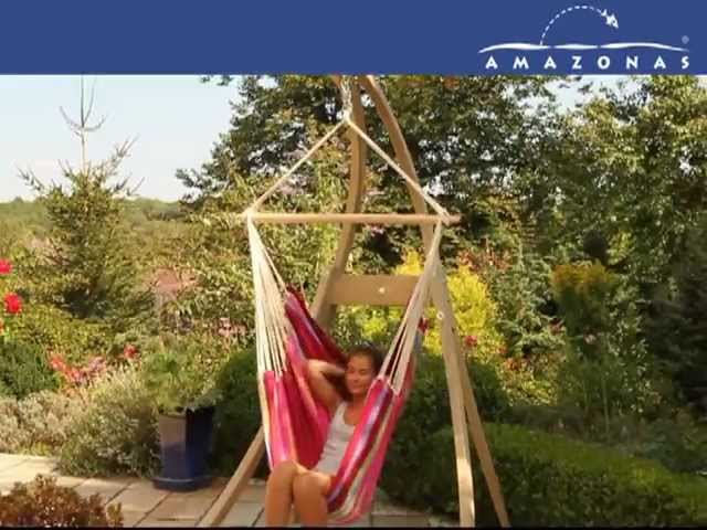 Vidéo teaser pour AMAZONAS Gestell "Atlas" & Hängesessel "Brasil grenadine"