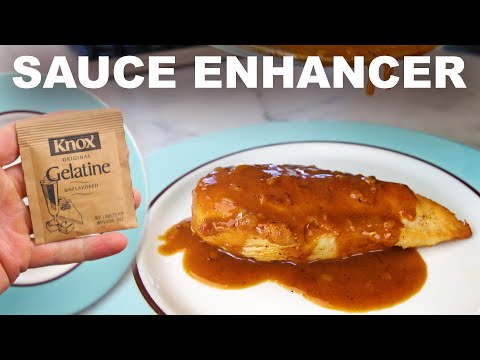 Improving sauces with gelatin
