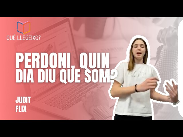 Vídeo relacionado con Perdoni, a quin segle diu que som? (Llibres infantils i juvenils - Antaviana - Antaviana Blava)