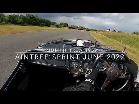 Triumph TR3a 1959 Aintree Sprint Class win - includes Storm conditions
