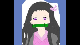 【イラスト】鬼滅の刃の竈門禰豆子ちゃんを描いてみた。