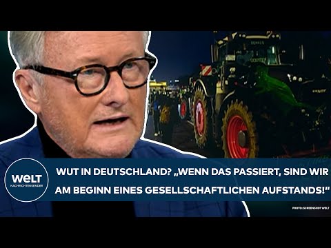 DEUTSCHLAND: Bauern-Wut! "Wenn das passiert, sind wir am Beginn eines gesellschaftlichen Aufstands!"