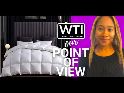 SNOWMAN White Feather Down Comforter - WTI product video review
