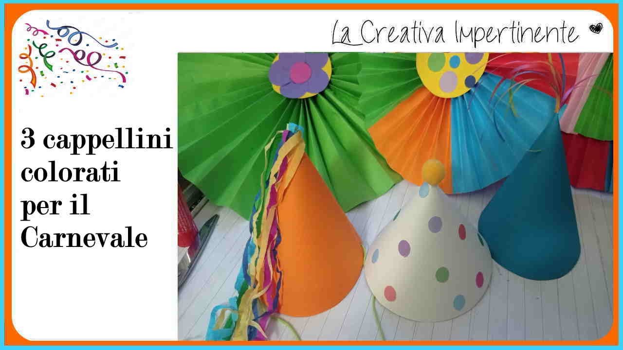 3 idee creative per cappellini di Carnevale fai da te